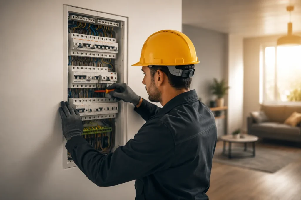 Elektroinštalácia rozvádzača v rodinnom dome